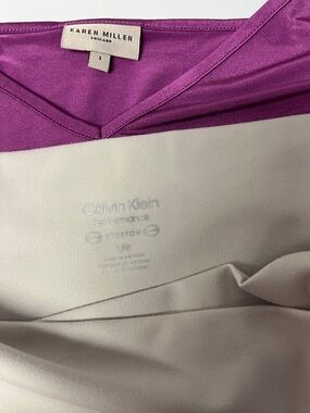 Calvin Klein Performance Boot-Cut Pants L in Cream/magenta Karen Millen slip S